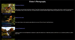 Desktop Screenshot of elainesphotography.com