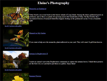 Tablet Screenshot of elainesphotography.com